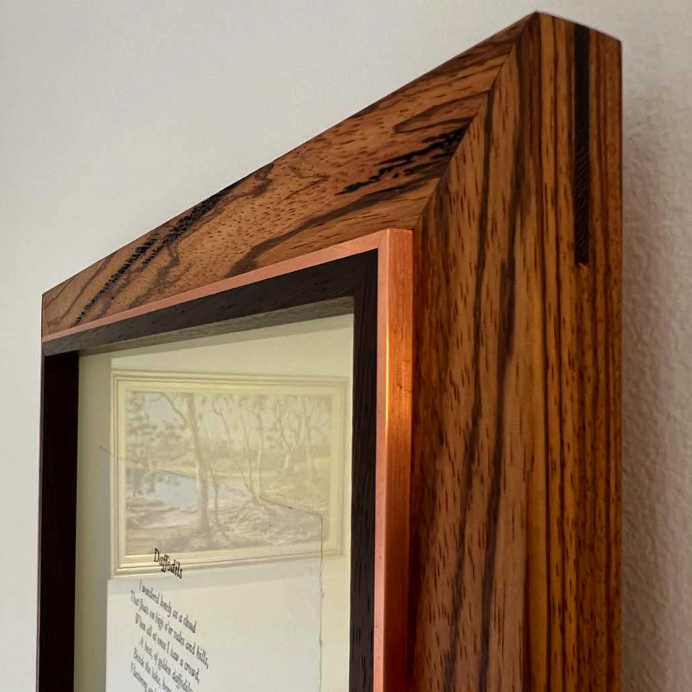 Metal and wood picture frame Luckensmeyer Woodworking